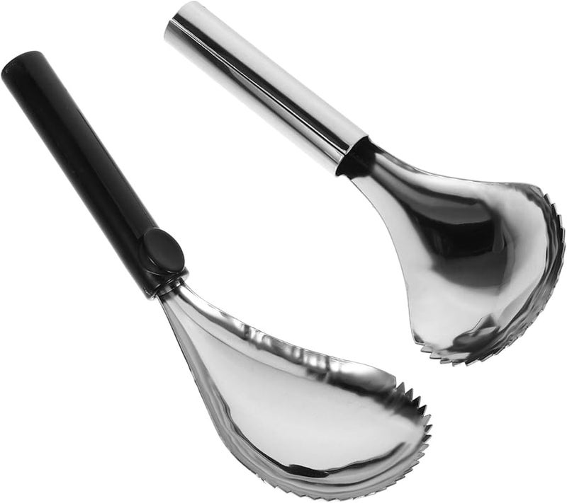 GLEAVI 2 حزمة أداة تقطيع لب اليقطين ومغرفة اللب أداة مطبخ مريحة لتحضير الآيس كريم والطعام - Image 1